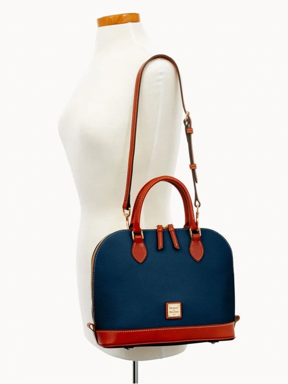 Dooney & Bourke Pebble Grain Zip Zip Satchel